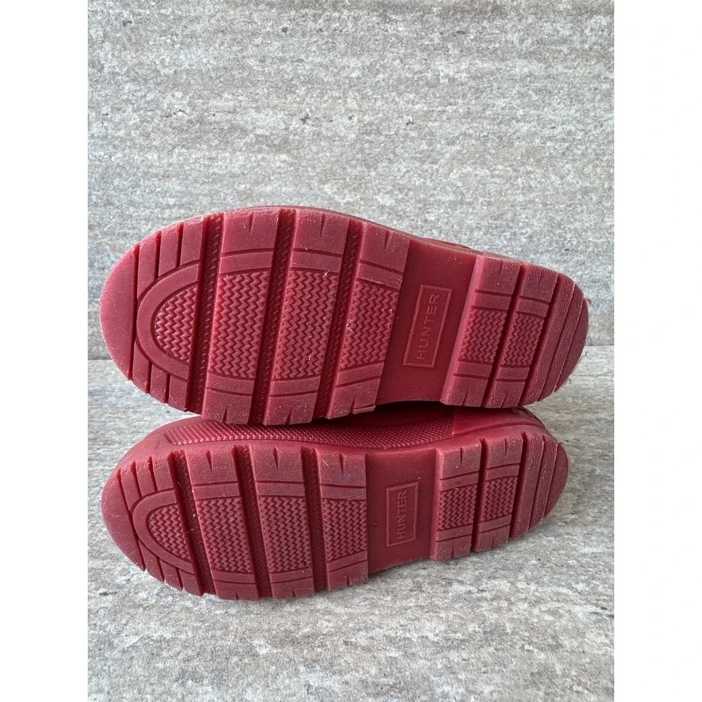 Hunter Youth Girls Rain Boots Red/Pink Size 13 UK 12 EU 31 Darling Rare! - Picture 5 of 9